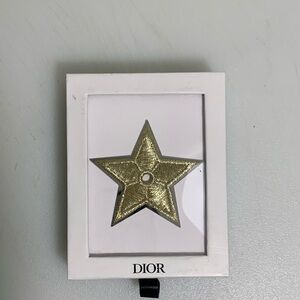 Dior Shimmering Gold Star Accessory Pin